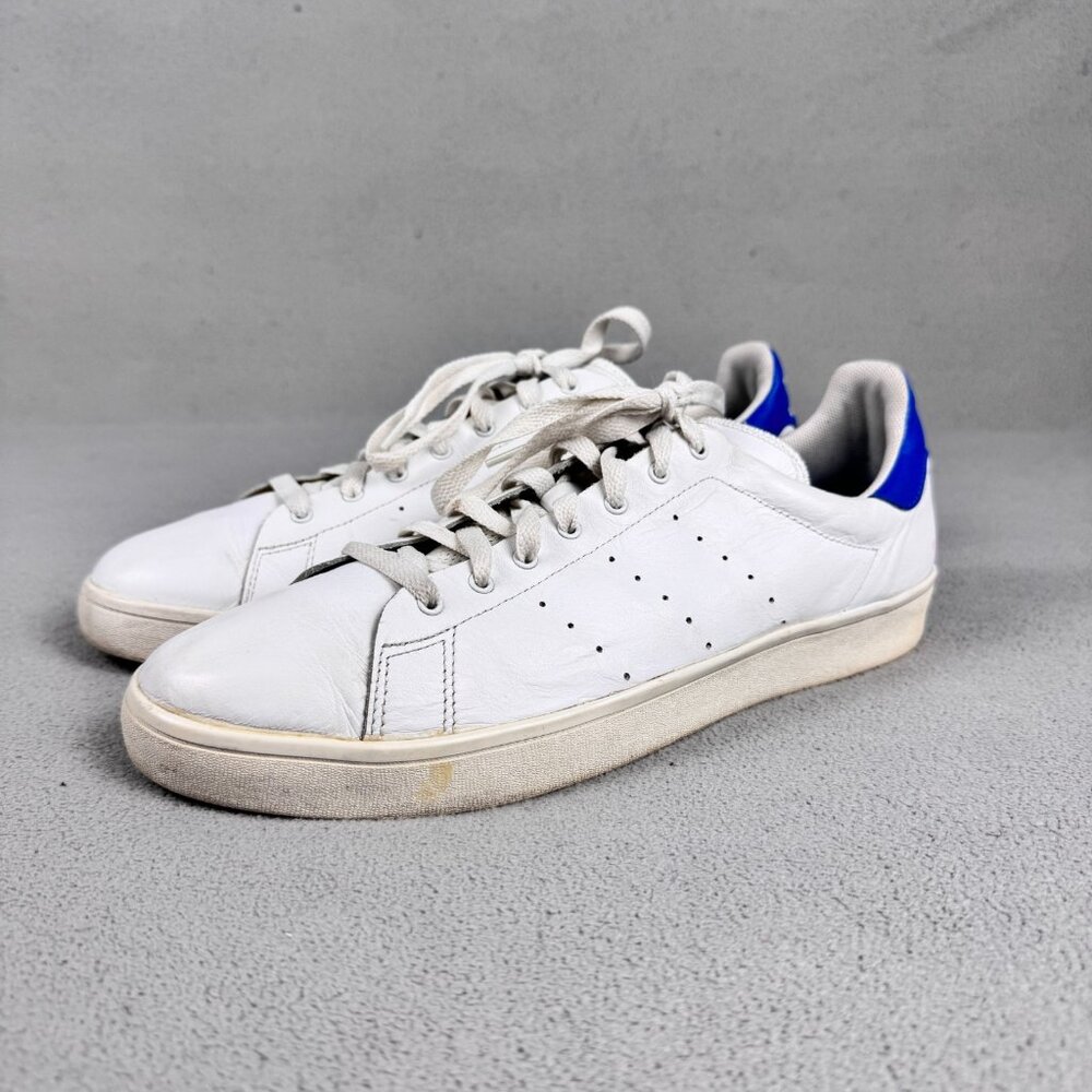 Adidas Stan Smith Vulc White Blue Mens Size 12 Sneakers